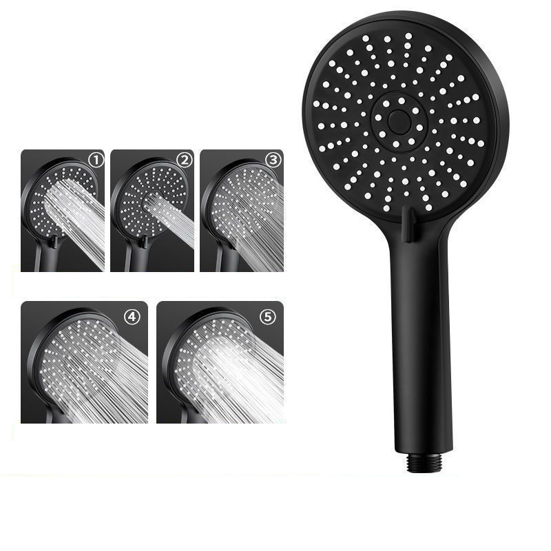 High Pressure Shower Head Handheld - Siyah, 5 Farklı Modda Ayarlanabilir, Yüksek