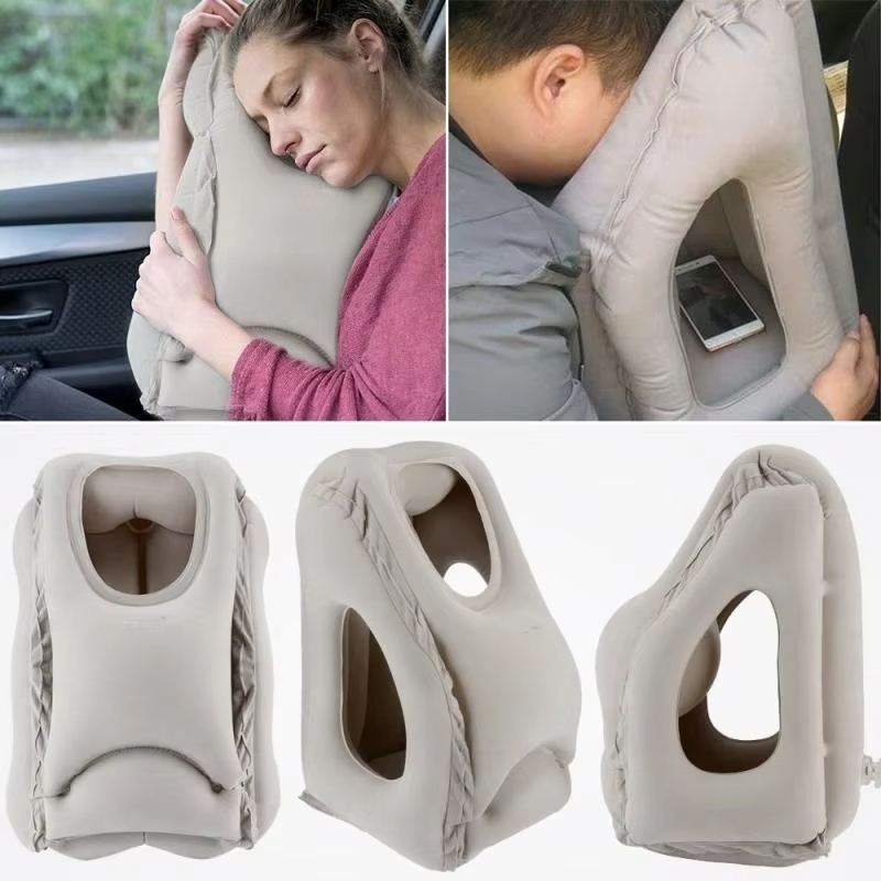 Anti Snore Contour Pillow - Geliştirilmiş Şişirilebilir Hava Yastığı Seyahat Yastığı