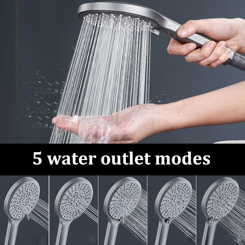 Siyah, 5 Farklı Modda Ayarlana - High Pressure Shower Head Handheld incelemesi ve fiyatı