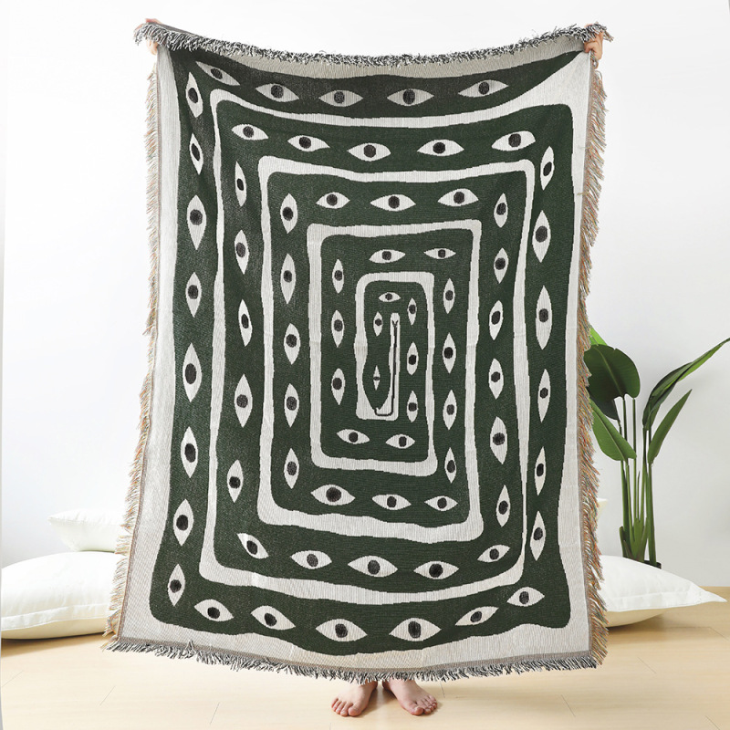 Tekstil şehir Ins göz yılan at - Boho Throw Blanket Fringe incelemesi ve fiyatı